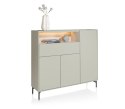 (R) Nowoczesna Komoda Dressette NOON Xooon 148 cm Silk Grey