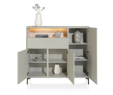 (R) Nowoczesna Komoda Dressette NOON Xooon 148 cm Silk Grey (R) Nowoczesna Komoda Dressette NOON Xooon 148 cm Silk Grey