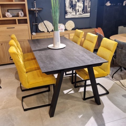 [R, od ręki] Stół rozkładany Henders & Hazel Stanford 200 +80 x 100 cm ceramika naszkle hartowanym