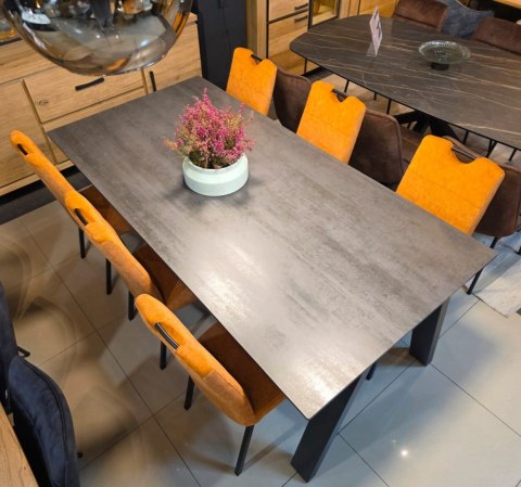 [R, od ręki] Stół rozkładany Henders & Hazel Stanford 200 +80 x 100 cm ceramika naszkle hartowanym