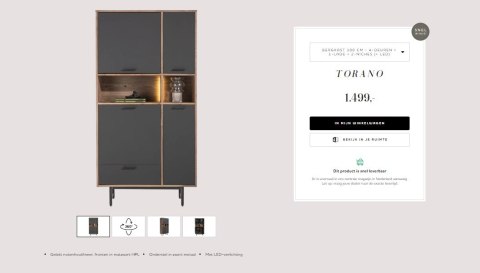 [R/T] Szafa do przechowywania/ witryna Xooon Torano