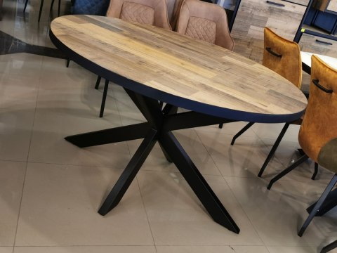 [M] Stół Avalox 130 x 110 cm driftwood/vitage oak centralna noga