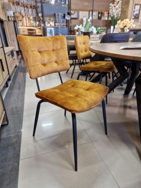 [na zamówienie] Krzesło H&H Manou musztardowe