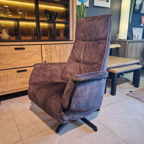 [K] Elektryczny Fotel Relaksacyjny Stelvio z 3 Silnikami w Aksamitnej Tapicerce Karese