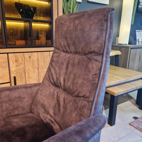 [K] Elektryczny Fotel Relaksacyjny Stelvio z 3 Silnikami w Aksamitnej Tapicerce Karese