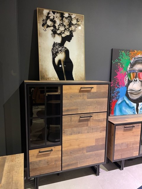 [M, defekt #1 ] Wysoka komoda H&H Avalon/ Avalox driftwood