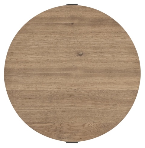 Stolik Kawowy ZADE Okrągły Ø 75 cm, fornir dębowy Dune, 1 szuflada Stolik Kawowy ZADE Okrągły Ø 75 cm, fornir dębowy Dune, 1 szuflada