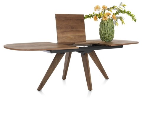 (R, od ręki) Stół Rozkładany EVEREST 190 (+ 60) x 110 cm, fornir z dymionego drzewa mango, Happy@Home (R, od ręki) Stół Rozkładany EVEREST 190 (+ 60) x 110 cm, fornir z dymionego drzewa mango, Happy@Home