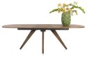 (R, od ręki) Stół Rozkładany EVEREST 190 (+ 60) x 110 cm, fornir z dymionego drzewa mango, Happy@Home (R, od ręki) Stół Rozkładany EVEREST 190 (+ 60) x 110 cm, fornir z dymionego drzewa mango, Happy@Home
