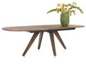(R, od ręki) Stół Rozkładany EVEREST 190 (+ 60) x 110 cm, fornir z dymionego drzewa mango, Happy@Home (R, od ręki) Stół Rozkładany EVEREST 190 (+ 60) x 110 cm, fornir z dymionego drzewa mango, Happy@Home
