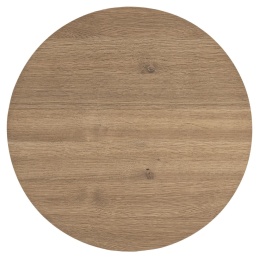 Stolik Kawowy ZADE Okrągły Ø 60 cm, fornir dębowy Dune, podstawa cylindryczna