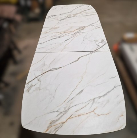 (defekt) Stół rozkładany ceramiczny PADOVA Xooon (180-240) cm, jasny, Nogi grafitowe (defekt) Stół rozkładany ceramiczny PADOVA Xooon (180-240) cm, jasny, Nogi grafitowe