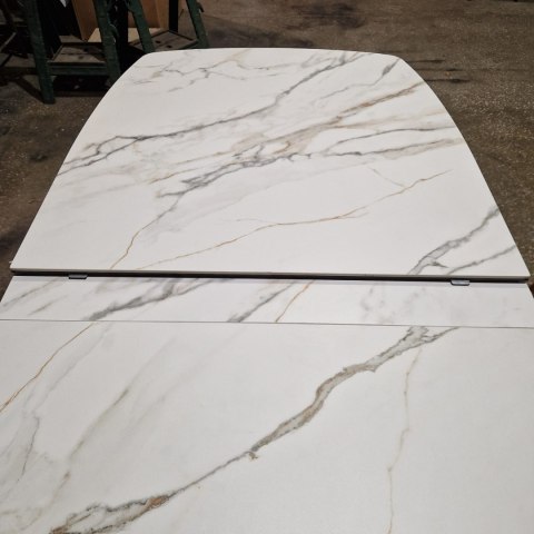 (defekt) Stół rozkładany ceramiczny PADOVA Xooon (180-240) cm, jasny, Nogi grafitowe (defekt) Stół rozkładany ceramiczny PADOVA Xooon (180-240) cm, jasny, Nogi grafitowe