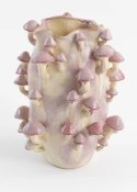 [na zamówienie] artystyczny wazon ceramiczny Harriet COCOmaison 48 cm z grzybami 3D
