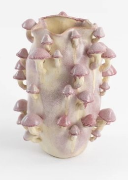 [na zamówienie] artystyczny wazon ceramiczny Harriet COCOmaison 48 cm z grzybami 3D