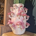 [na zamówienie] artystyczny wazon ceramiczny Harriet COCOmaison 48 cm z grzybami 3D