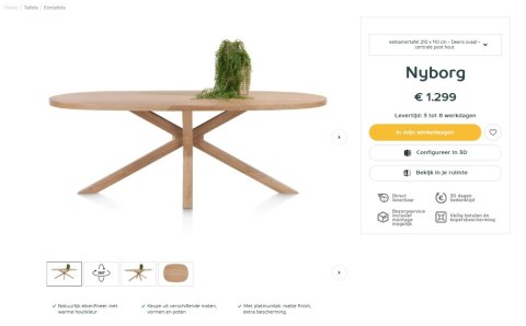 [K, od ręki] Henders & Hazel Stół Jadalniany Owalny Metalox/ Nyborg 210x110 cm, Centralna Noga Drewniana, Fornir Dąb Naturalny