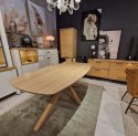 (K, od ręki ) Stół Xooon Arvada 190 x 100 cm Oval lity dąb