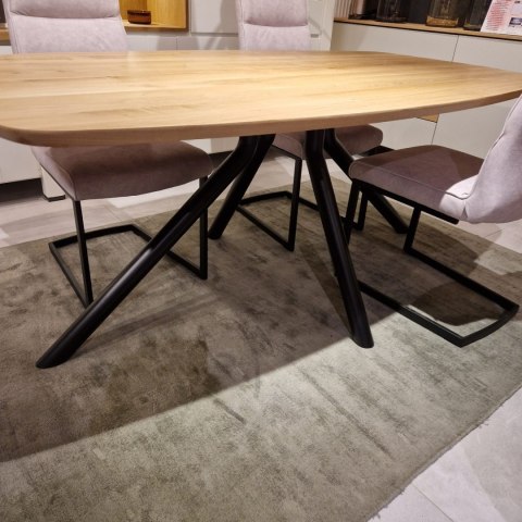 (K, od ręki ) Stół Xooon Arvada 190 x 100 cm Oval lity dąb