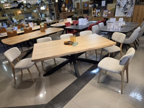 [K, od ręki] Stół rozkładany Nyborg/ Metalox Henders& Hazel 190-240 cm dąb organiczna krawędź