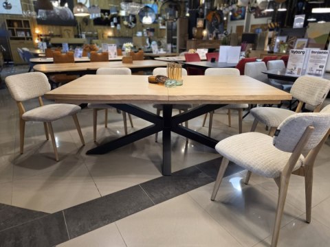 [K, od ręki] Stół rozkładany Nyborg/ Metalox Henders& Hazel 190-240 cm dąb organiczna krawędź