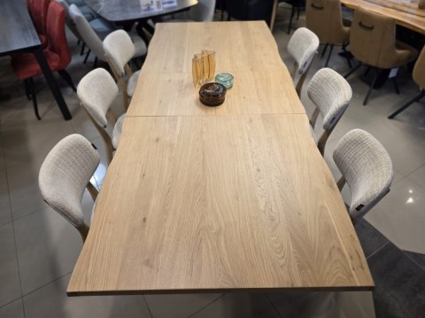 [K, od ręki] Stół rozkładany Nyborg/ Metalox Henders& Hazel 190-240 cm dąb organiczna krawędź