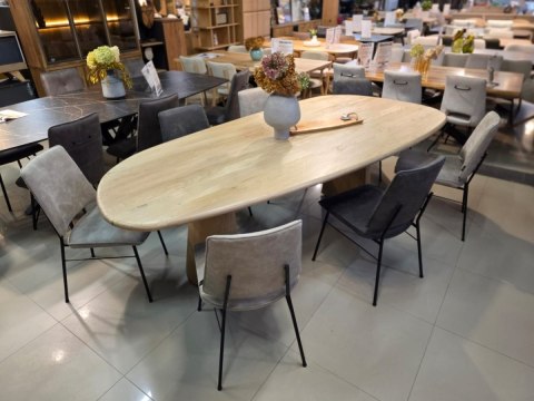 Krzesło Habufa Faas/ Fausto tkanina Rocky Jasnoszare