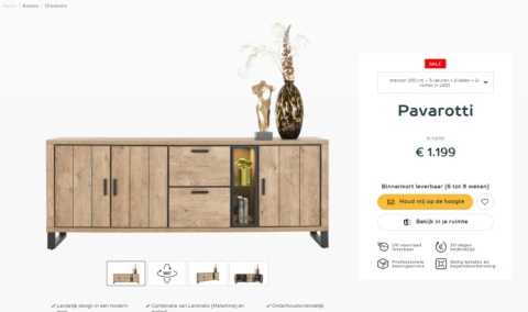 (M, defekt #2) Komoda Pavarotti 230 cm Henders& Hazel