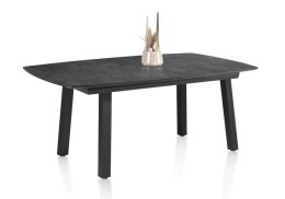 [M, od ręki defekt #1] ANTRACYT Stół rozkładany H&H Palace 190 + 60 x 110 cm 4 klasyczne nogi