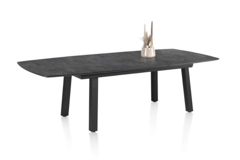 [M, od ręki defekt #1] ANTRACYT Stół rozkładany H&H Palace 190 + 60 x 110 cm 4 klasyczne nogi