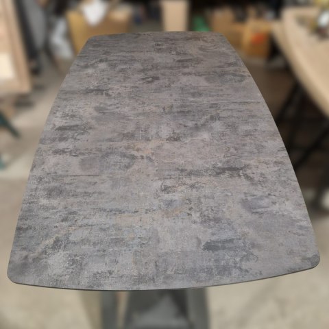 [M, od ręki defekt #1] ANTRACYT Stół rozkładany H&H Palace 190 + 60 x 110 cm 4 klasyczne nogi