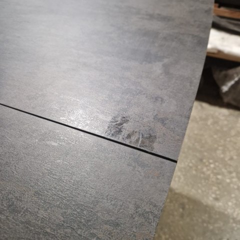 [M, od ręki defekt #1] ANTRACYT Stół rozkładany H&H Palace 190 + 60 x 110 cm 4 klasyczne nogi