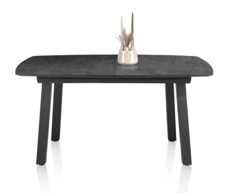 [M, od ręki defekt #1] ANTRACYT Stół rozkładany Henders& Hazel Palace 160 + 50 x 110 cm antracyt klasyczne 4 nogi