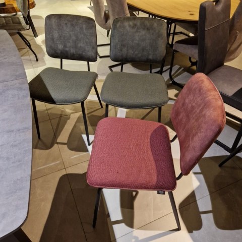 [M, od ręki defekt #1] ANTRACYT Stół rozkładany Henders& Hazel Palace 160 + 50 x 110 cm antracyt klasyczne 4 nogi