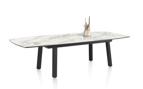 [M, od ręki defekt #1] Stół Henders& Hazel Palace 190+ 60 x 110 cm biały 4 klasyczne nogi