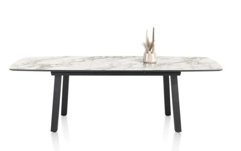 [M, od ręki defekt #1] Stół Henders& Hazel Palace 190+ 60 x 110 cm biały 4 klasyczne nogi