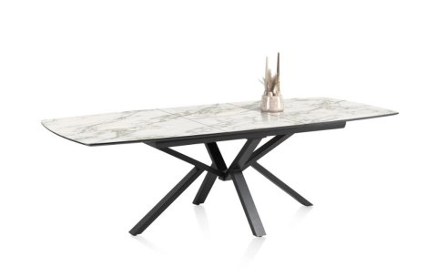 [M, od ręki defekt #1] Stół Henders& Hazel Palace 190+ 60 x 110 cm biały centralna noga