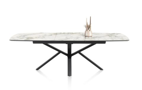 [M, od ręki defekt #1] Stół Henders& Hazel Palace 190+ 60 x 110 cm biały centralna noga