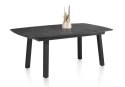 [M, od ręki defekt #2] ANTRACYT Stół rozkładany H&H Palace 190 + 60 x 110 cm 4 klasyczne nogi