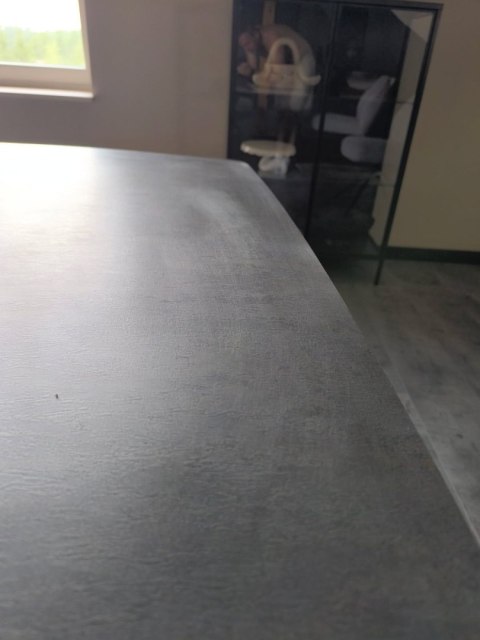 [M, od ręki defekt #2] ANTRACYT Stół rozkładany H&H Palace 190 + 60 x 110 cm 4 klasyczne nogi