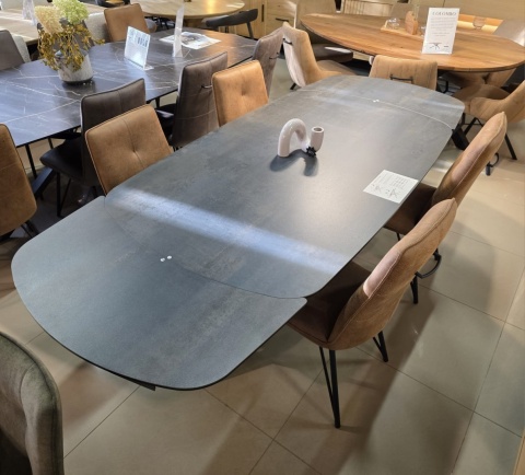 (T - od ręki DEFEKT) Stół Lazio Henders& Hazel 170 x 100 (+ 2 x 40 cm) ceramika