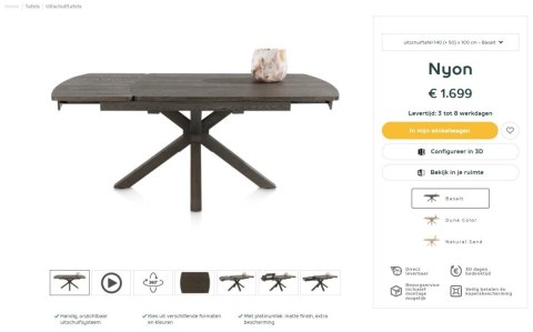 (R, od ręki) Stół rozkładany Henders & Hazel Nyon 140-190x100 cm, fornir dębowy, kolor bazalt (R, od ręki) Stół rozkładany Henders & Hazel Nyon 140-190x100 cm, fornir dębowy, kolor bazalt