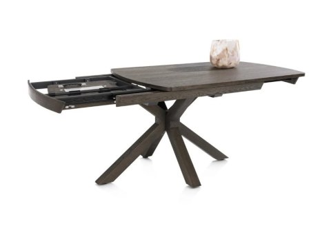 (R, od ręki) Stół rozkładany Henders & Hazel Nyon 140-190x100 cm, fornir dębowy, kolor bazalt (R, od ręki) Stół rozkładany Henders & Hazel Nyon 140-190x100 cm, fornir dębowy, kolor bazalt