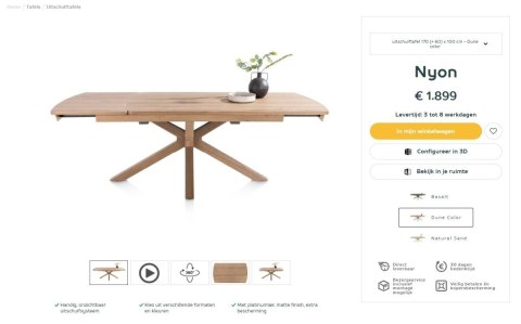 (R, od ręki) Stół rozkładany Henders & Hazel Nyon 170-230x100 cm, fornir dębowy, kolor dune natural (R, od ręki) Stół rozkładany Henders & Hazel Nyon 170-230x100 cm, fornir dębowy, kolor dune natural