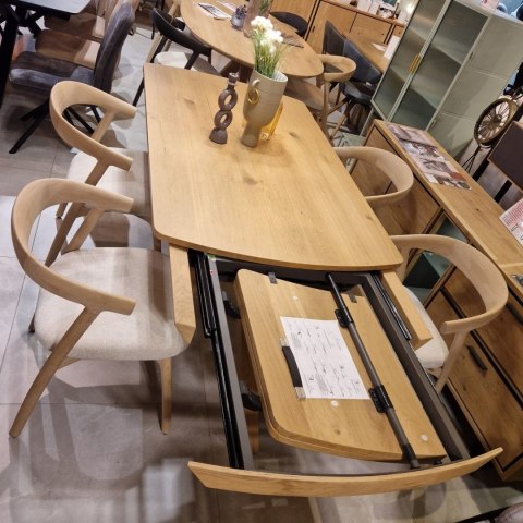 (R, od ręki) Stół rozkładany Henders & Hazel Nyon 170-230x100 cm, fornir dębowy, kolor dune natural (R, od ręki) Stół rozkładany Henders & Hazel Nyon 170-230x100 cm, fornir dębowy, kolor dune natural