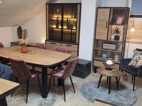 Regał H&H Avalon/ Avalox H&H Natural VINTAGE OAK