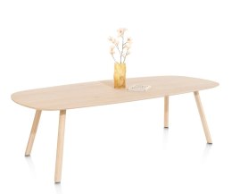 Stół Jadalniany NIORA 240x115 cm - Dąb Naturalny Fornir Nogi Dąb