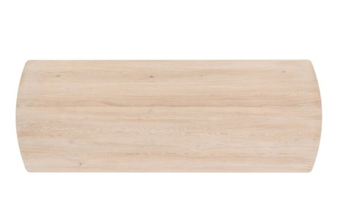 Stół do jadalni NIORA 240x100 cm, blat fornir dębowy naturalny, nogi lite drewno dębowe