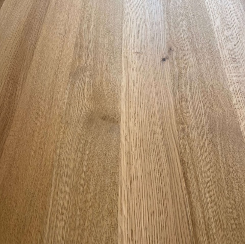 Stół do jadalni owalny Henders & Hazel Pavie 240x120 cm, fornir dębowy Natural, noga cylindryczna