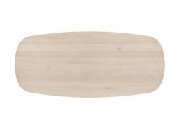 Stół jadalniany Xooon NIORA 240 x 115 cm- Dąb Naturalny Fornir Nogi Metal